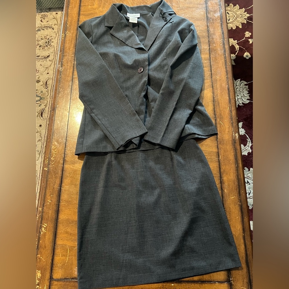 Vintage Y2K Breakin Loose Size 11/12 Structured Tank & Skirt Set in Grey